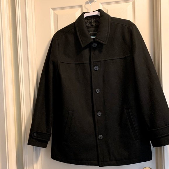 Structure Black, Lined wool-blend jacket in like-new condition size large - Picture 3 of 10